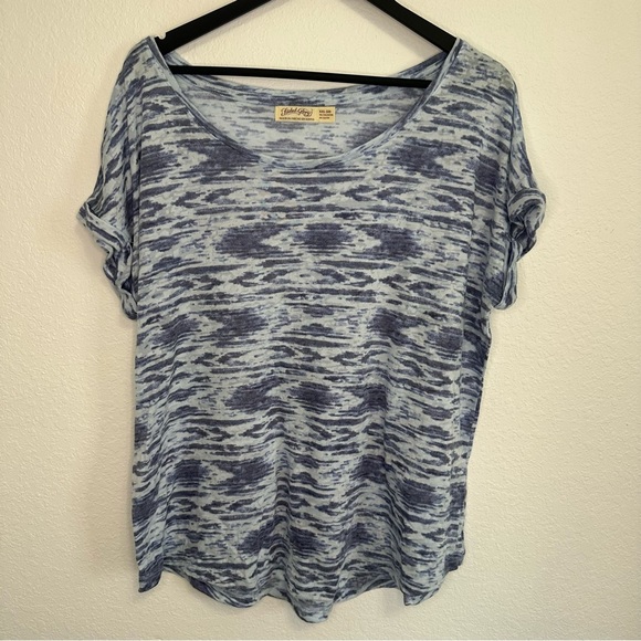 Faded Glory Blue Patterned T-Shirt – Women’s XXL - Picture 1 of 5